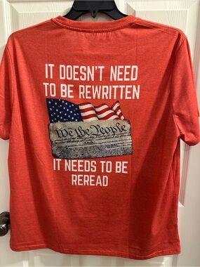 Women’s Patriotic Graphic Tee - Red NWOT
